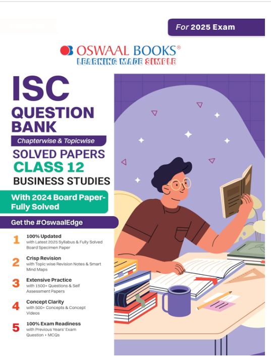 Oswaal ISC Question Bank Class 12 Business Studies | Chapterwise and Topicwise 